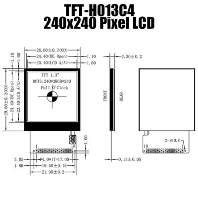 Solusi Tampilan Kustom LCD TFT SPI 1,3 Inci 240x240 Persegi