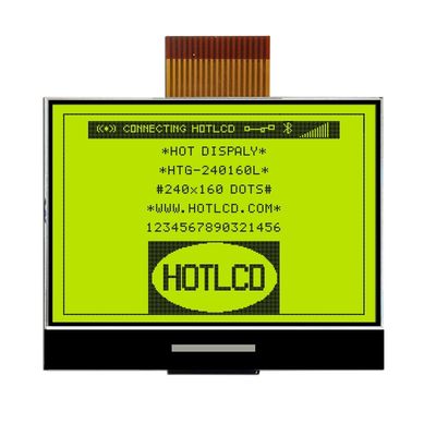 Modul LCD 18PIN 240x160 COG UC1698 Dengan Lampu Latar Putih Samping HTG240160L