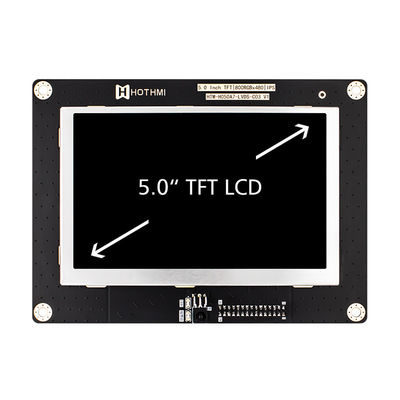 5.0 Inch IPS 800x480 Suhu Lebar Modul TFT LCD Display Panel LVDS