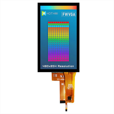 480x854 Panel LCD MIPI Vertikal Layar TFT Serbaguna Monitor Pcap 5 Inci