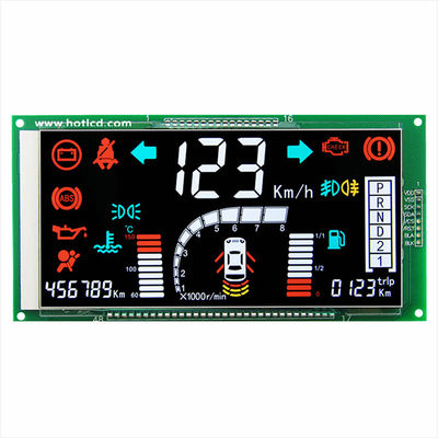 Segmen Praktis LCD Display Modul VA Untuk Instrumen Otomotif