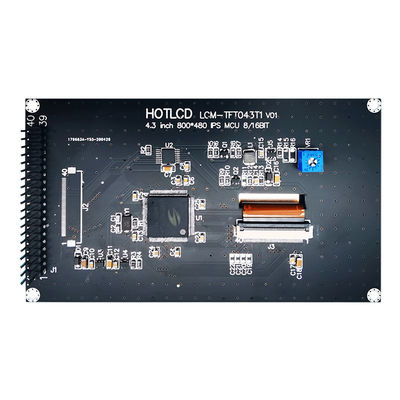 Panel LCD TFT IPS 4,3 Inci 800x480 dengan Papan Pengontrol SSD1963
