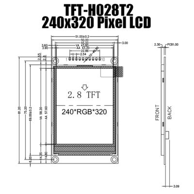 Panel Modul TFT 2,8 Inci 240x320 ST7789 Dengan Papan Pengontrol LCD