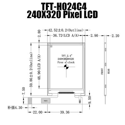 Layar LCD TFT SPI 2,4 Inci Layar Panel IPS Layar 240x320 Produsen Layar Lcd