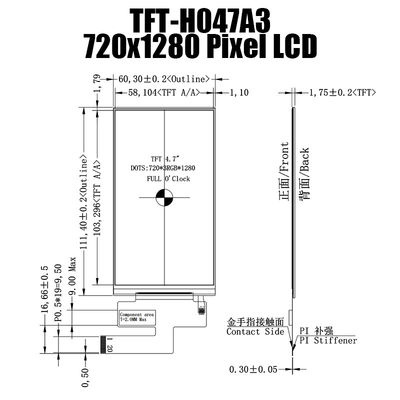 Panel LCD TFT 4,7 Inci 720x1280 Monitor LCD IPS Produsen Layar LCD TFT