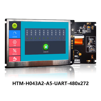 4.3 Inch UART TFT LCD 480x272 Tampilan TFT MODUL PANEL DENGAN PAPAN CONTROLLER LCD