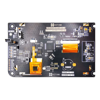 4.3 Inch UART Layar Sentuh Kapasitif TFT LCD 800x480 Tampilan DENGAN PAPAN CONTROLLER LCD