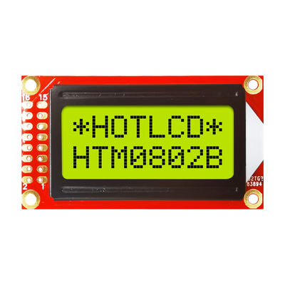 8x2 Karakter LCD. STN + Tampilan Kuning / Hijau dengan Lampu Belakang Sisi Kuning / Hijau Arduino